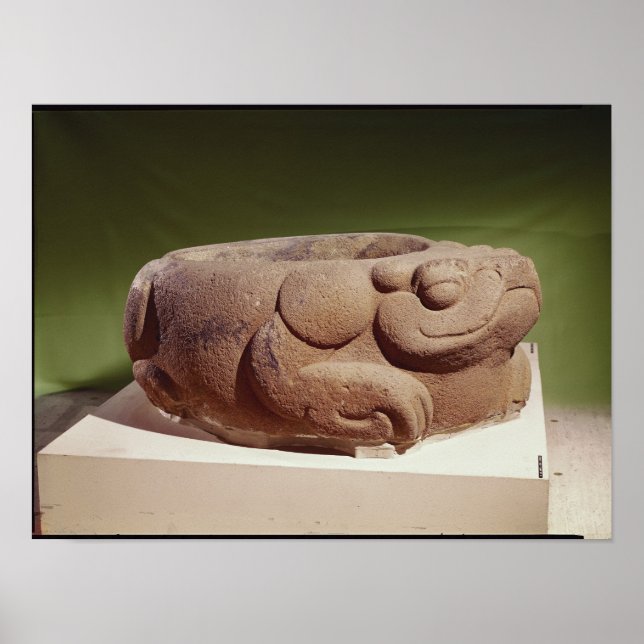 Offering vessel in the form of a giant toad, poster (Front)