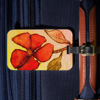 Offerings from my original floral paintings   lugg luggage tag