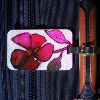 Offerings from my original floral paintings   lugg luggage tag