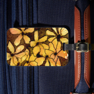 Offerings from my original floral paintings   lugg luggage tag