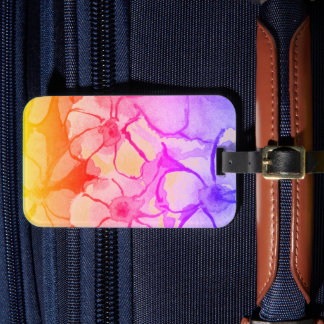 Offerings from my original floral paintings   lugg luggage tag