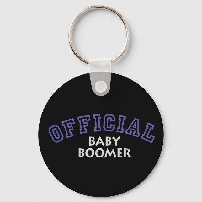 Offical Baby Boomer - Blue Keychain (Front)