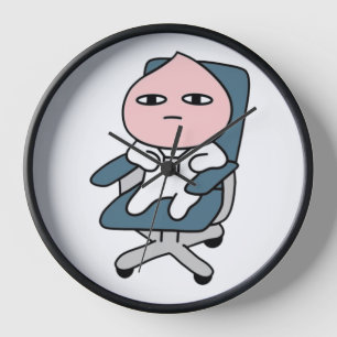 Office Apeach  Bored Apeach  Coworker Apeach Clock