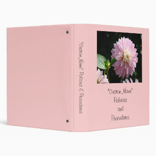 Office binder Policies & Procedures Floral