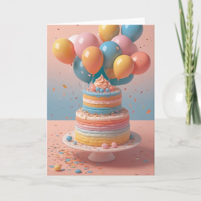Office Birthday Party Celebration Card (Front)