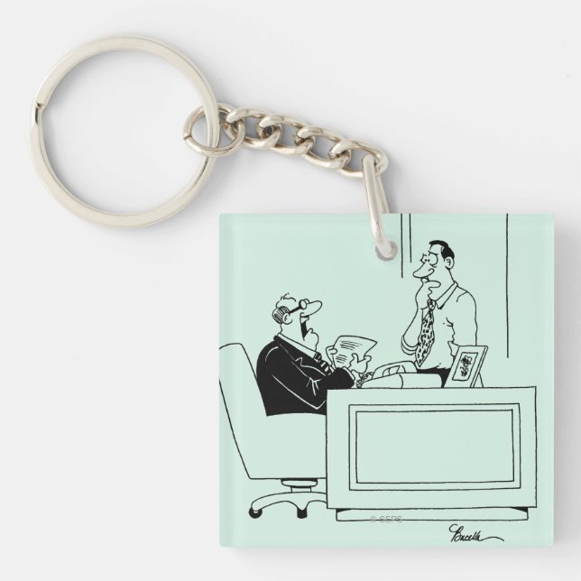 Office Blame Keychain (Front)