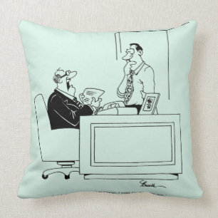 Office Blame Throw Pillow