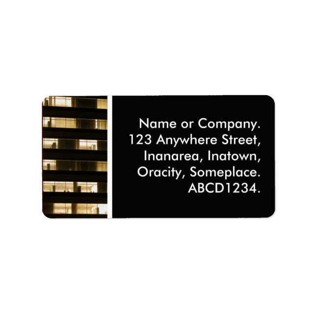 Office Block Label (Front)