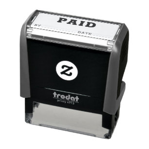 Office Business Bank Cashier PAID Accounts Self-inking Stamp