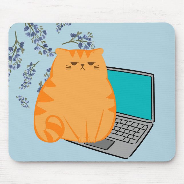 Office Cat Mouse Pad (Front)