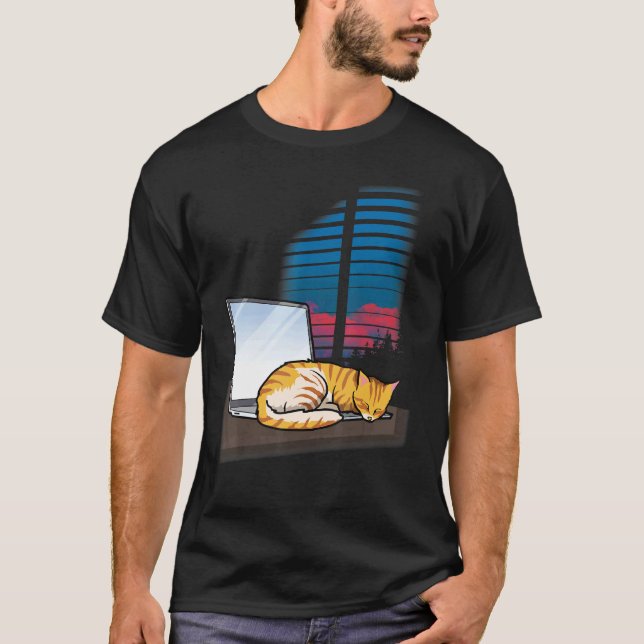 Office Cat T-Shirt (Front)