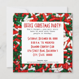 Office Christmas Party Invitations