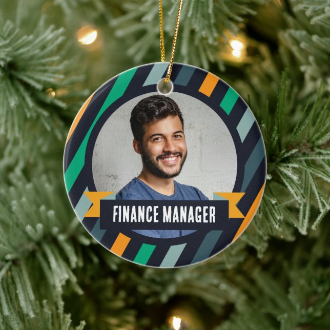 Office Christmas Tree - Finance Manager Ceramic Ornament (Tree)