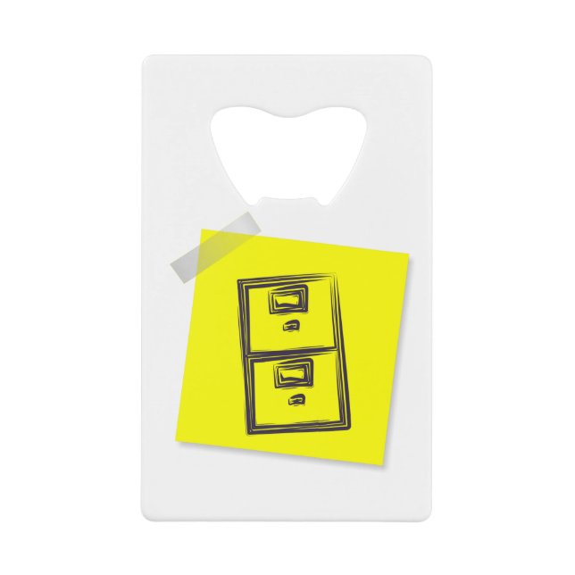 Office Credit Card Bottle Opener (Front)