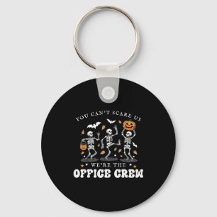 Office Crew Skeleton Dancing Halloween School Secr Keychain