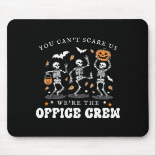 Office Crew Skeleton Dancing Halloween School Secr Mouse Pad