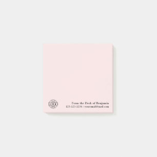 Office Custom Modern Simple Logo From the Desk of Post-it Notes