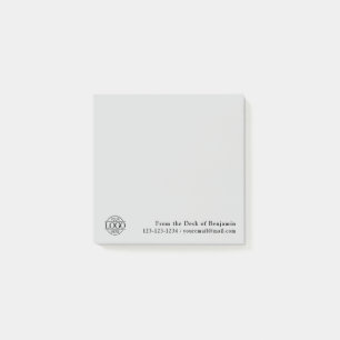 Office Custom Modern Simple Logo From the Desk of Post-it Notes