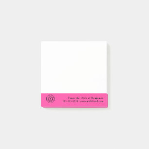 Office Custom Modern Simple Logo From the Desk of Post-it Notes