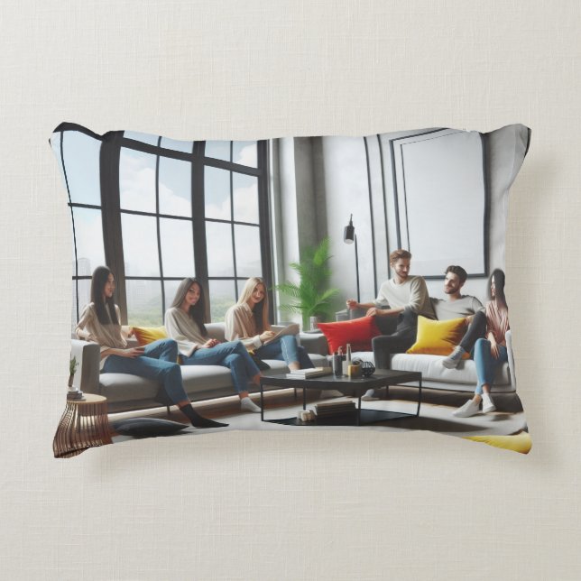 Office customed accent pillow (Front)