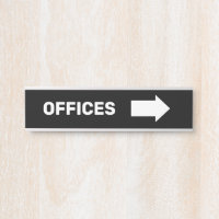 Office Directional Wayfinding Offices Wall Sign