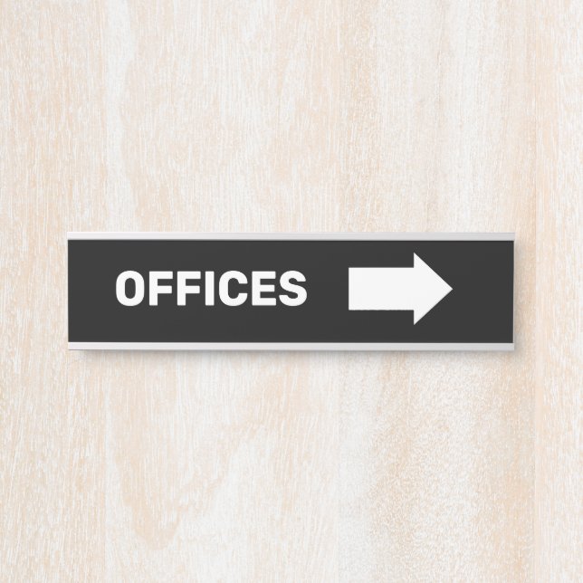Office Directional Wayfinding Offices Wall Sign (Front)