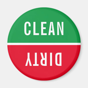 Office Dishwasher Notices Clean & Dirty Magnet