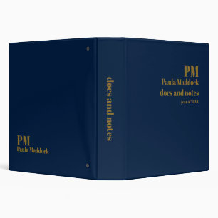 Office Docs and Notes Custom Name/Title Binder