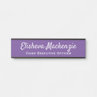 Office Door Name Signs Plate Sign - Lavendar