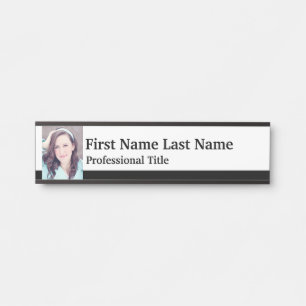Office Door Sign Picture Professional Title
