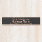 Office Door Signs Classic Modern Rose Gold Sign