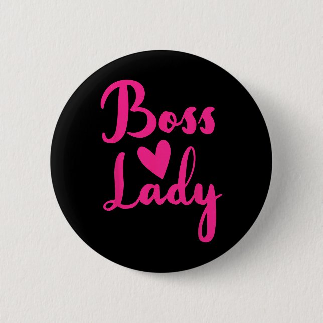 Office Employee Bosses Day Female Boss Ceo Manager 2 Inch Round Button (Front)