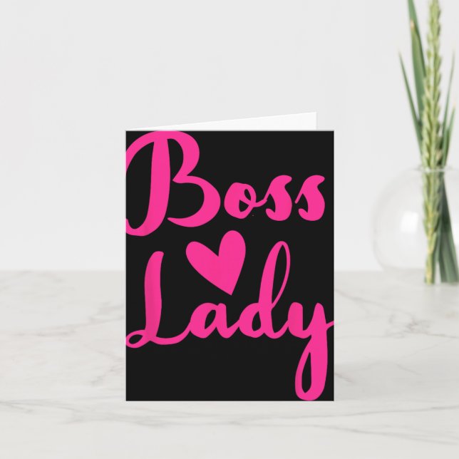 Office Employee Bosses Day Female Boss Ceo Manager Card (Front)