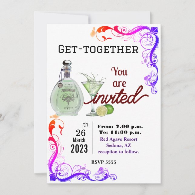 Office Get together  Invitation (Front)