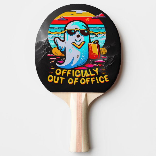  Office Holiday Gift for Halloween Day Celebration Ping Pong Paddle (Front)