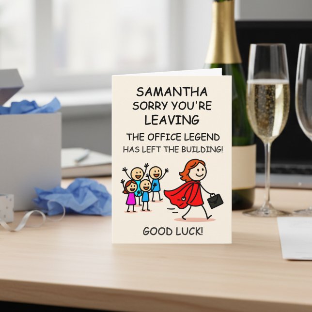 Office Legend Goodbye Card coworker leaving (Creator Uploaded)
