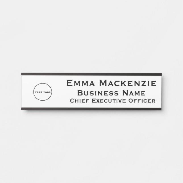 Office Logo Business Hanging Door Sign Name Plate (Front)