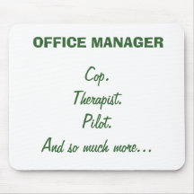 OFFICE MANAGER Mouse Pad