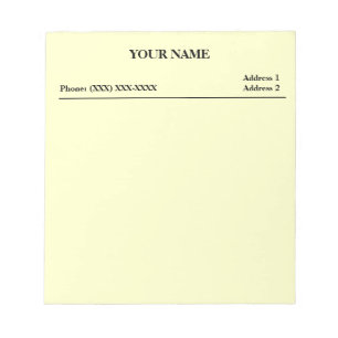 Office Memo Pad (White)