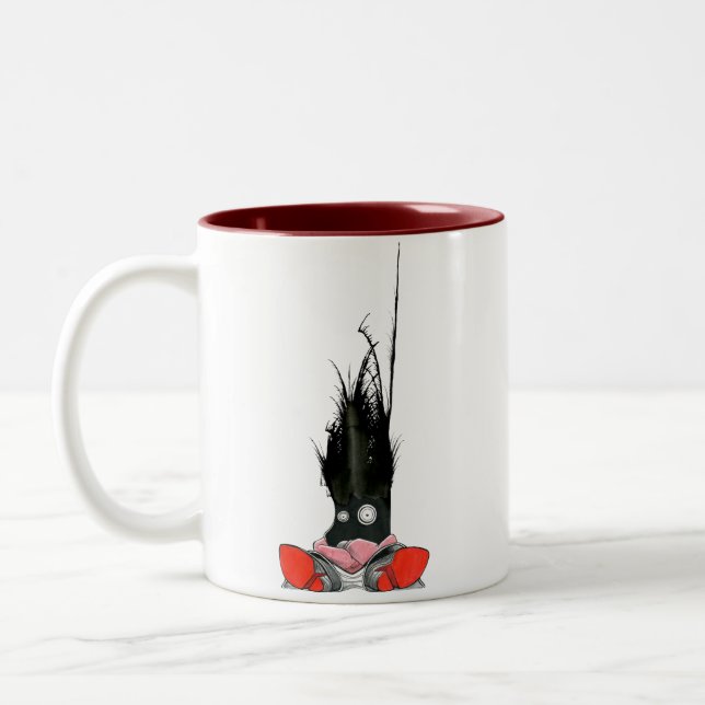 Office Monster 4 Two-Tone Coffee Mug (Left)