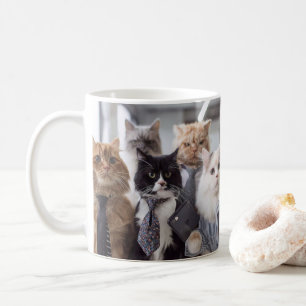 Office Mood Cats – Funny Business Cats Coffee Mug