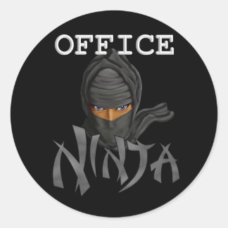 Office Ninja Classic Round Sticker