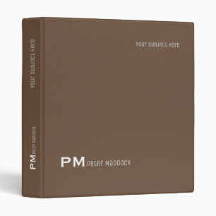 Office Organizer Coffee Binder with Name