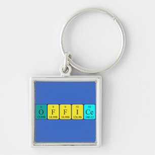 Office periodic table word keyring 7