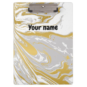 Office personalized marble clipboard