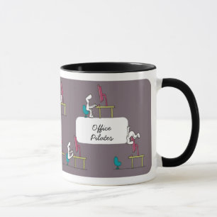 Office Pilates Mug, brown Mug