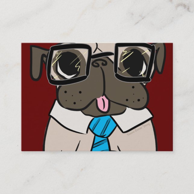 Office Pug Business Card (Front)
