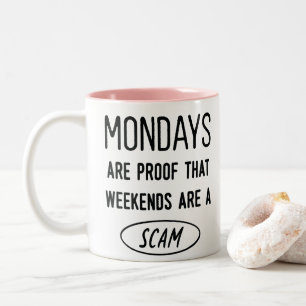 Office Quote Funny Two-Tone Coffee Mug