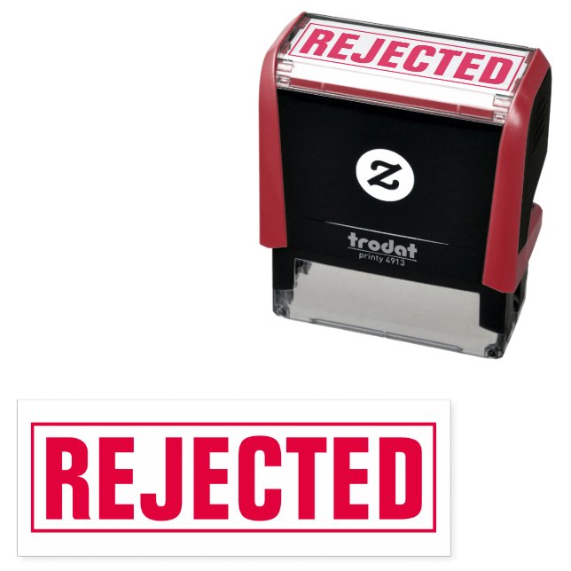 Office Rejected self-inking stamp (In Situ)