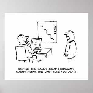 Office Sales Chart Turned Sideways